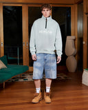 ELITE HALF ZIP SWEATER SUB SLATE