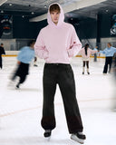 GLIMMER LOGO HOODIE POWDER PINK